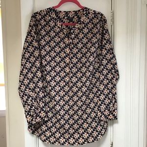 Geometric Patterned Blouse
